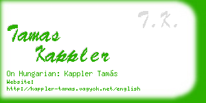 tamas kappler business card
